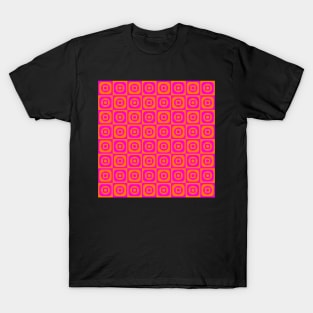 pink and purple minimalist geometrical pattern T-Shirt